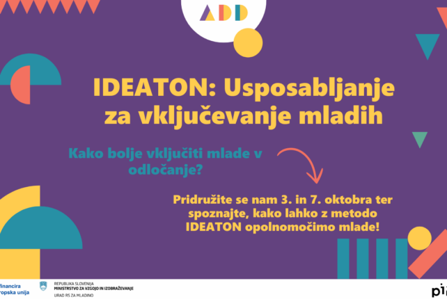 IDEATON – METODA ZA VKLJUČEVANJE MLADIH V PARTICIPATIVNE PROCESE